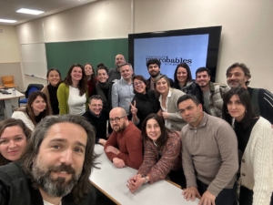 Selfie de grupo, con Roberto Gómez de la Iglesia, que falou de economía creativa e conexións improbables dende a cultura