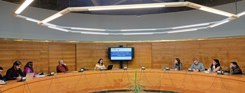Sesión celebrada na sala circular do Auditorio de Galicia, coa avogada Marta Suárez-Mansilla, quen falou de dereitos de autor no contexto dixital, entre outras cuestións relacionadas con lexislación e cultura